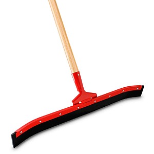 YMMV - 24 in.High Power Curved Rubber Floor Squeegee with 60 in.Wood Handle - $7.24