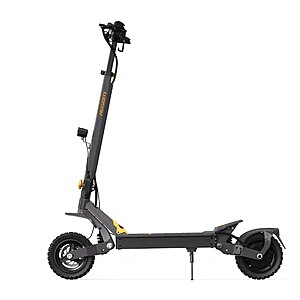 Ausom - L1 Foldable Electric Scooter w/ 44 mi Max Operating Range & 28 mph Max Speed, 800W Motors, 287 lbs Max Load - Gray/Yellow $549.99
