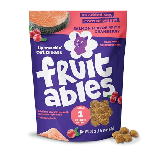 Fruitables Crunchy Cat Treats,...reat,Salmon & Cranberry,30oz