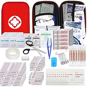 First Aid Kit 277PCS Essentials Red Emergency Kit YIDERBO - $9.99 AC