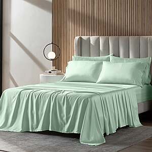 Costco Members:Slumber Chill 6-Piece Queen Cooling Sheet Set (Green) $24.97 + Free Shipping