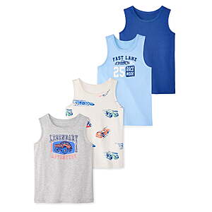 4 Pk Garanimals Newborn,Baby & Toddler Boy Cotton Graphic Tank Tops(5 Colors) $4.60 + Free S&H w/ Walmart+ or $35