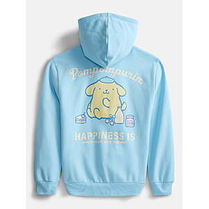 Hello Kitty and Friends Pompompurin Girl's Puff Graphic Fleece Hoodie $7.71
