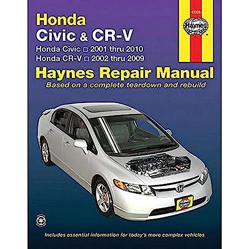 Honda Civic 2001-2010 & CRV 2002-2009 (Haynes Repair Manual