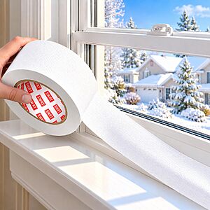 Prime Members:SWRT 2" x 90' White Window Weather Sealing Tape $9.01 + Free Shipping