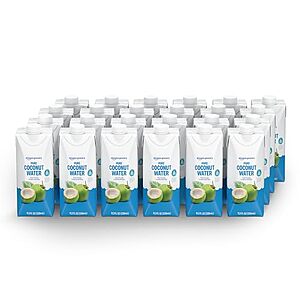 SnS,AC] $17.96 | 24-Pack 11.2-Oz Amazon Grocery Coconut Water at Amazon (74.8￠ each