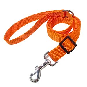 10' MANDAO Adjustable Nylon Dog Leash (Orange) $3.84 & more + Free Shipping w/ Prime or on $35