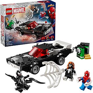 254-Pc LEGO Marvel Spider-Man vs.Venom Muscle Car Toy (76309) $15.90