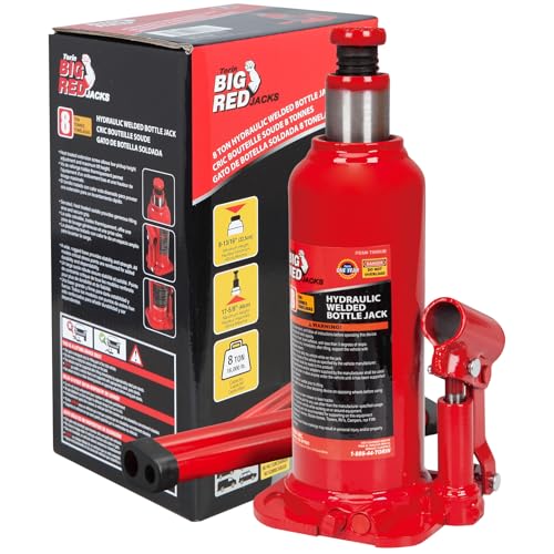 BIG RED 8 Ton (16,000 LBs) Cap...Welded Bottle Jack,TAM90803B
