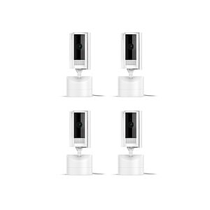 4-pack Ring Pan-Tilt Indoor Cam (newest model) White or Black $120.02