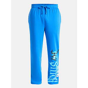 Lilo & Stitch Men's Stitch 626 Athletic Fleece Sweatpants,Sizes XS-3XL $4.73