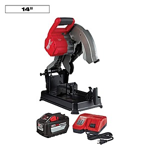Milwaukee M18 FUEL 18-Volt Lithium-Ion Brushless Cordless 14 in.Abrasive Cut-Off Saw Kit with One 12.0Ah Battery $339.5