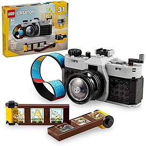 261-Pc LEGO Creator:3 in 1 Retro Camera Building Set $16