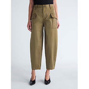 Scoop Women's and Women's Plus Tapered Cargo Trousers,26'' Inseam,Sizes 0-14 - $14