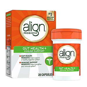 28-Count Align Probiotics Gut Health + Immune Support Capsules $13.98 + Free S&H w/ Walmart+ or on $35