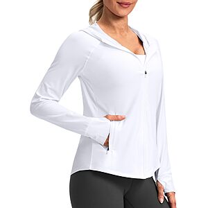 G Gradual Women's UPF 50+ Sun Protection Hoodie Jacket (White or Black) $14.99 + Free Shipping w/ Prime or on $35