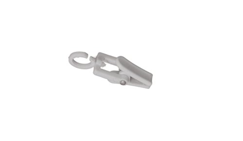 NAHANCO CC2W24 Plastic Swivel...r Clip,2”,White (Pack of 24