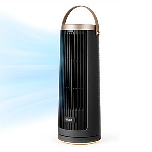 LEVOIT Tower Fan for Bedroom,20dB Portable Fan with 23ft/s,Up to 20-Hour Battery Life,Easy-to-Carry Desk Fan,5 Speeds 90° Oscillation,DC Motor,Night Light & Timer,for $70