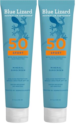 Blue Lizard Sport Mineral SPF...Free,Vegan,5 fl oz,(Pack of 2
