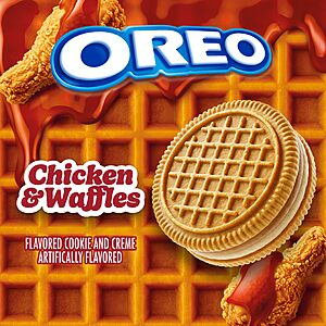 OREO Chicken and Waffles Sandwich Cookies,Limited Edition,10.68 oz $4.97