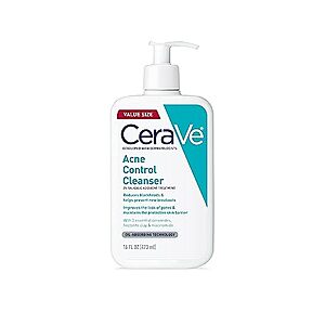 SnS,AC] $39.13* | 3 × 16-Ounce CeraVe Acne Control Cleanser w/ 2% Salicylic Acid ($13.05 each) at Amazon