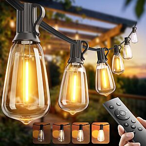 100' (2 x 50') addlon Outdoor Waterproof LED String Lights $16.80