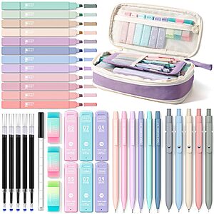 47-Piece Four Candies School Supply Set w/ Pencil Case (Purple) $13.64 w/ S&S + Free Shipping w/ Prime or on $35