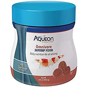 NEW,SnS] $3.68 | 1.65-Oz Aqueon Omnivore Shrimp Disc Fish Food at Amazon