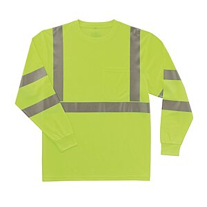 Ergodyne Unisex High-Visibility Striped T-Shirt (Yellow,L or XL) $7.98 at Lowe's w/ Free Store Pickup