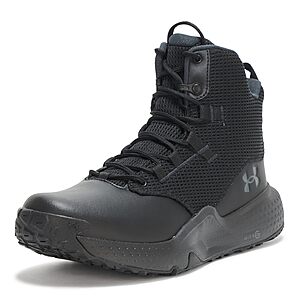75.00:Under Armour Micro G Stellar Mid Military and Tactical Boot,(001) Black/Black/Anthracite,Size 12/13