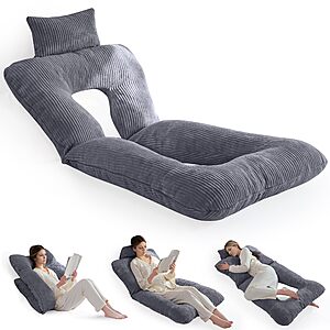 HIGOGOGO Reading,Back Pillow for Sit Up Support in Bed & Couch $18.99 + Free Shipping w/ Prime or on $35