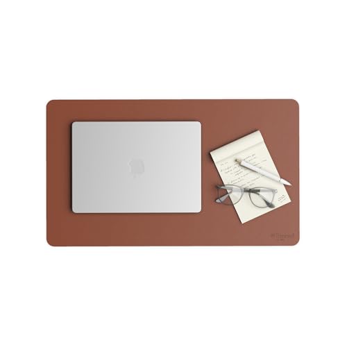 Smead Desk Pad,Vegan Leather...x 13.7” Small,Saddle (64837