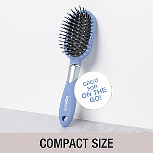 Conair Velvet Touch Oval Cushion Hair Brush (Sky Blue):2 for $3.26 w/ S&S + Free Shipping w/ Prime or on $35