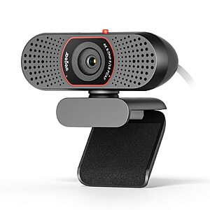 wegear 4K Webcam for PC,USB-A Computer Camera with Sony 1/2.55'' Sensor,4K@30FPS & 1080P@60FPS $27.99