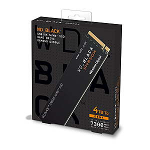 4TB WD BLACK SN850X NVMe Internal SSD $289