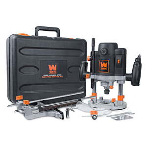 WEN 15-Amp Variable Speed Plunge Woodworking Router with Case $43.56