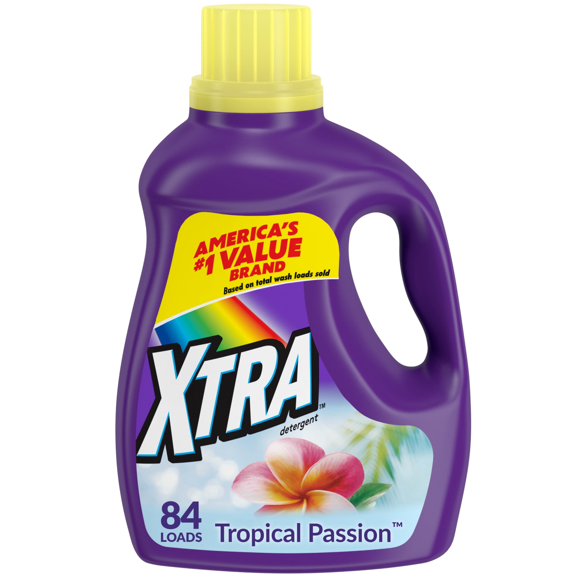 4.57 FS Walmart+ or Pick Up Xtra Tropical Passion,84 Loads Liquid Laundry Detergent,100.8 fl oz