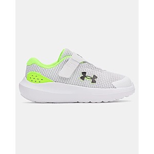 Under Armour Baby & Toddler Boys' UA Surge 4 AC Shoes (White/Hyper Green/Black) $16 & More + Free Shipping