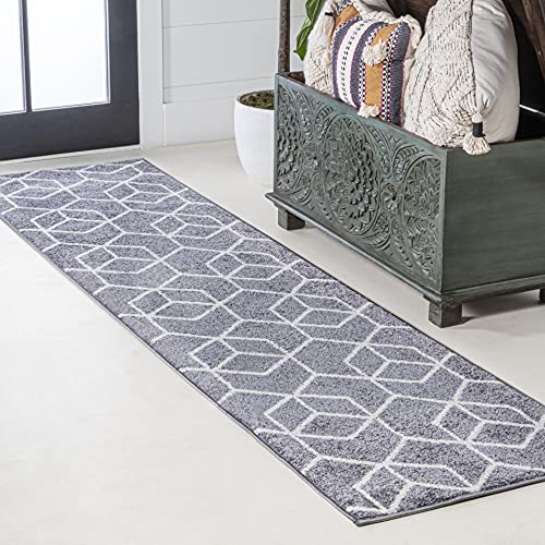 JONATHAN Y JSEU101 Tumbling Bl...ndoor Decor,2 X 8,Gray/White