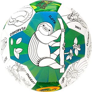 Crayola Score N' Explore Officially Licensed Size 5 Soccer Ball (Zoo Animals) $7.69 + Free Shipping w/ Prime or on $35+