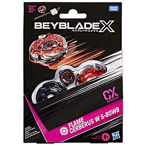 Beyblade X Flame Cerberus W 5-80WB CX Starter Pack Set with Stamina Type Top & Launcher,Birthday Gifts,Ages 8+ $14.99