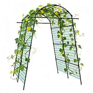 87" AGTEK Garden Arch Trellis for Climbing Plants $45.60 + Free S&H