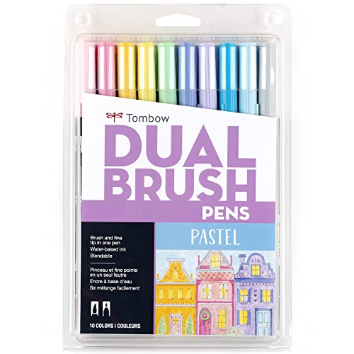 Tombow 56187 Dual Brush Pen Ar...le,Brush and Fine Tip Markers