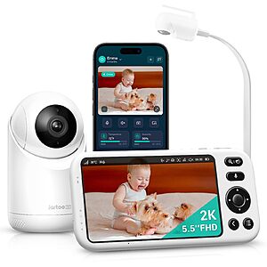 Jartoo Smart Baby Monitor with 2K Camera & Mount,2000ft Long Range -Amazon $129.19