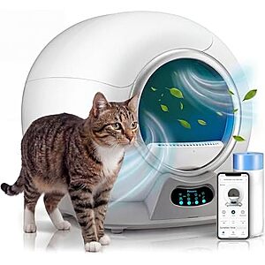 NEW] $179.99 | Petcove Automatic Self Cleaning Litter Box for Multiple Cats at Amazon