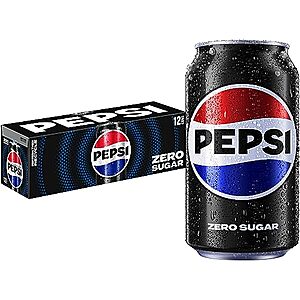 [AC] $13.06: 3 × 12-Pack 12-Oz Pepsi Zero Sugar Cola Soda ($4.35 each) at Amazon
