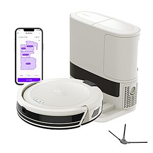 Shark Navigator Robot Vacuum + Self-Empty Base,White,AV2110S $269.97