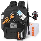 KastKing KastMate Fishing Backpack With 2 Rod Holders,Black Camo $39.98