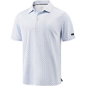 Obla Men's Dry Fit Moisture Wicking Golf Shirt (various) $14