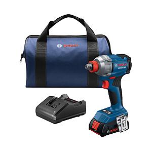 109:Bosch Bosch Two-In-One 2-Amp 18-volt Variable Speed Brushless 1/2-in square Drive Cordless Impact Wrench (Battery Included and Charger Included) at Lowe's